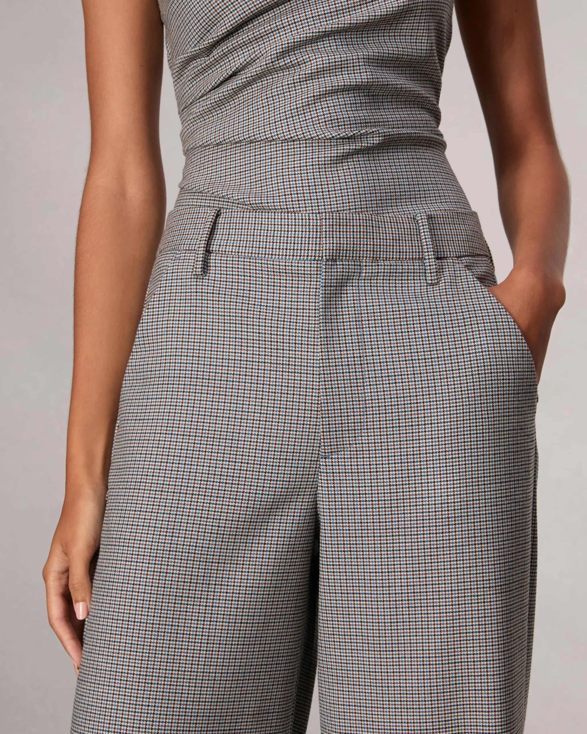 Andi Full-Length Plaid Pant