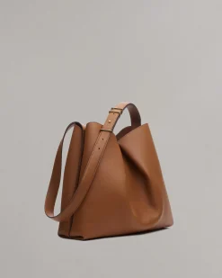 Bloom Large Italian Calf Leather Crossbody Bag