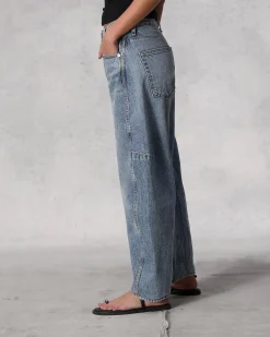 Charlie Ankle Barrel-Leg Jean