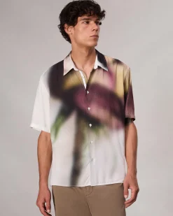 Dalton Rose-Print Shirt