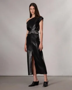 Eleanor Faux Leather Dress