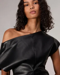 Eleanor Faux Leather Top