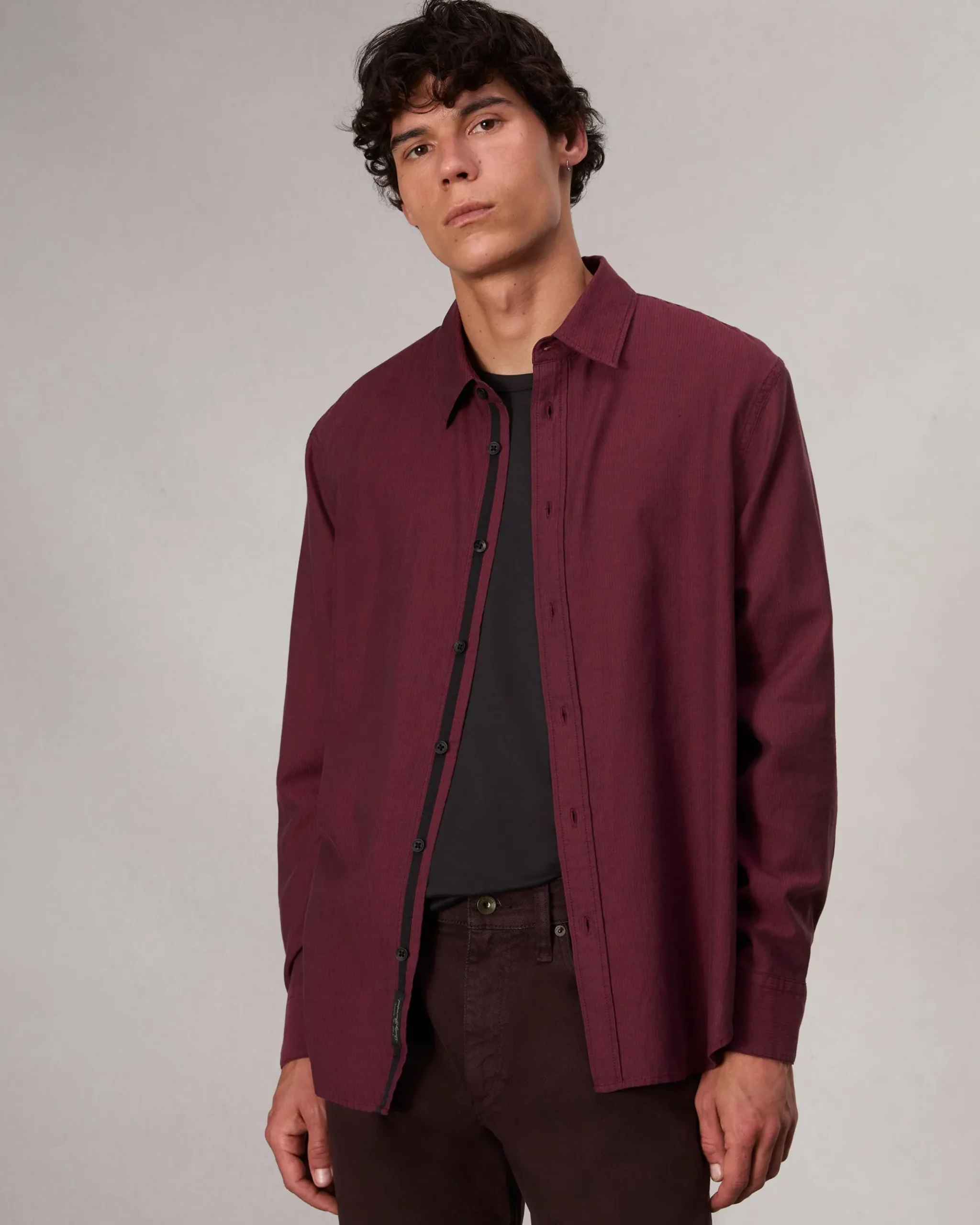 Finch Textured Striped Shirt