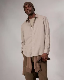 Finch Textured Striped Shirt