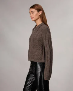 Kerry Cable-Knit Cardigan