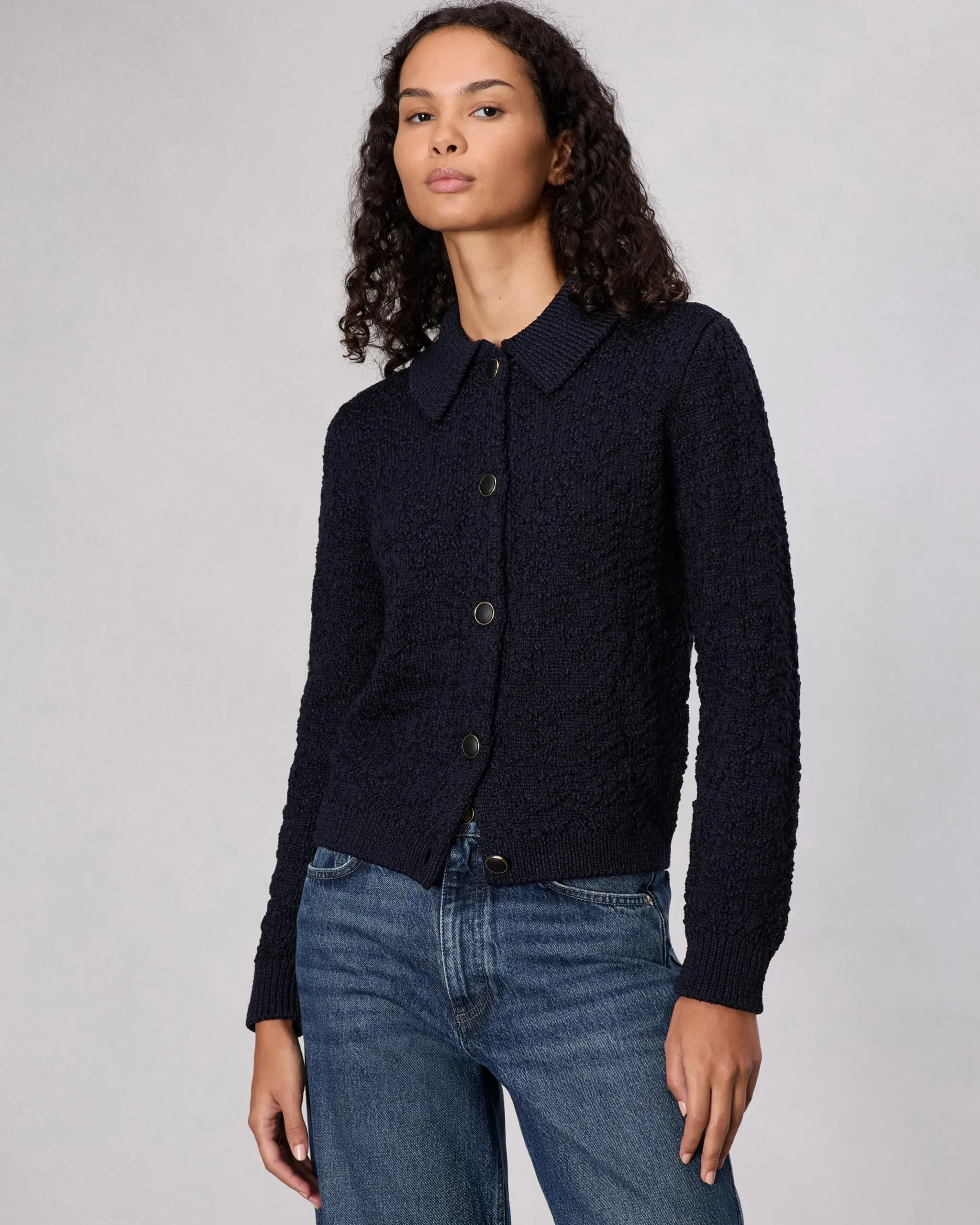 Lecroy Wool-Blend Cardigan