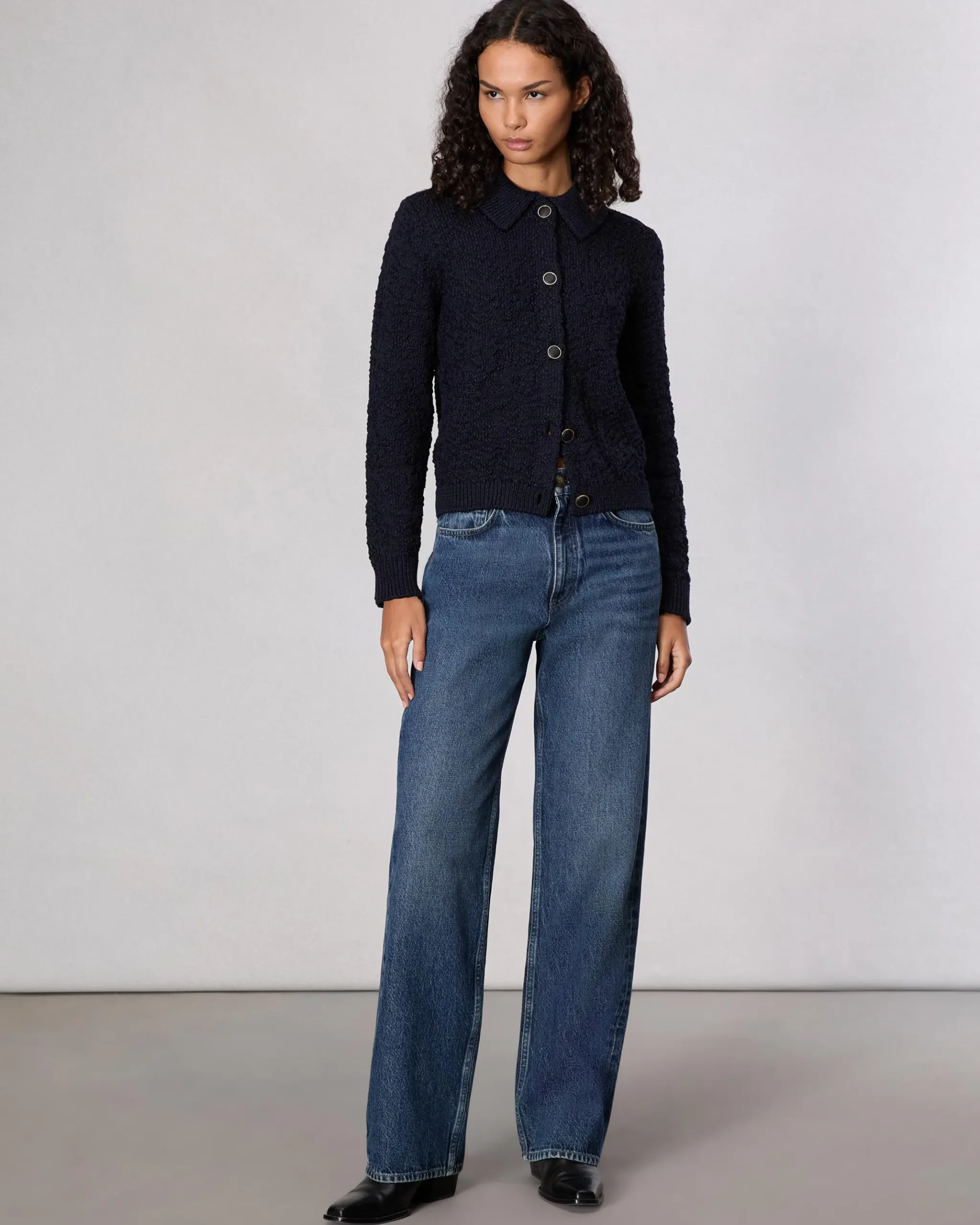 Lecroy Wool-Blend Cardigan