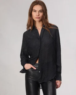 Lila Patterned Shirt