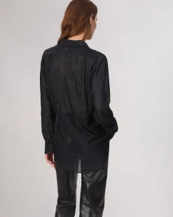 Lila Patterned Shirt