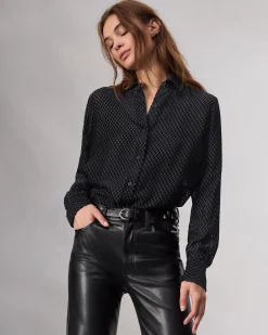 Lila Patterned Shirt