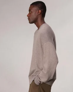 Marled Cotton Sweater