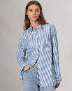 Maxine Poplin Stripe Shirt