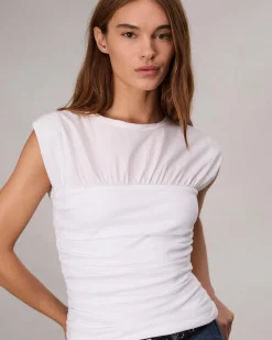 Mica Banded Cotton Top