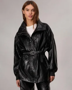 Monica Faux Leather Jacket