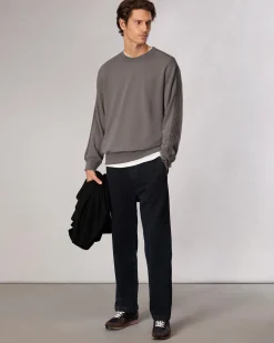 Raw-Edge Cotton Sweatshirt
