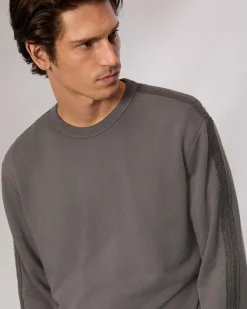Raw-Edge Cotton Sweatshirt