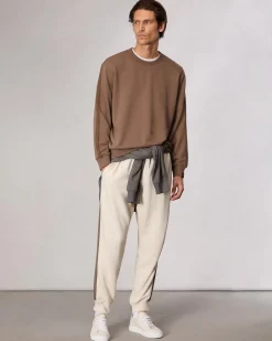 Raw-Edge Cotton Sweatshirt