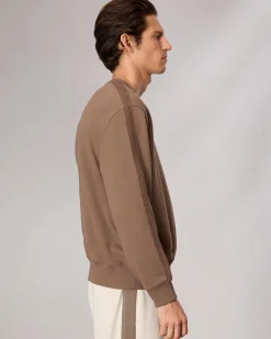 Raw-Edge Cotton Sweatshirt