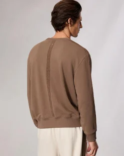 Raw-Edge Cotton Sweatshirt