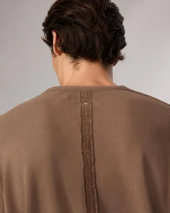 Raw-Edge Cotton Sweatshirt