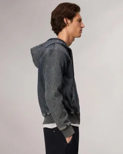 rbSTRIDE Denim Zip Hoodie