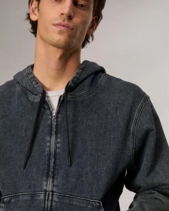 rbSTRIDE Denim Zip Hoodie
