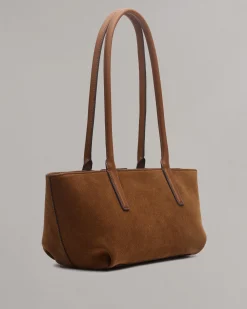 Realm Italian Suede Satchel