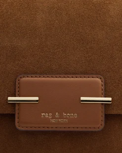 Realm Italian Suede Top Handle Bag