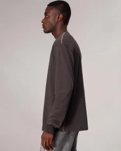 Relaxed Fit Contrast-Trim Cotton Tee