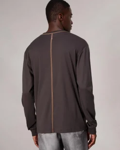 Relaxed Fit Contrast-Trim Cotton Tee