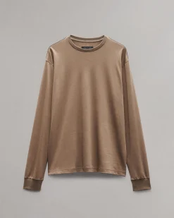 Relaxed Fit Contrast-Trim Cotton Tee