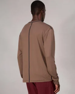 Relaxed Fit Contrast-Trim Cotton Tee