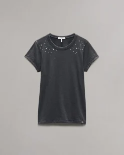 Studded Cotton T-Shirt