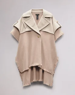 Wool Trench Poncho